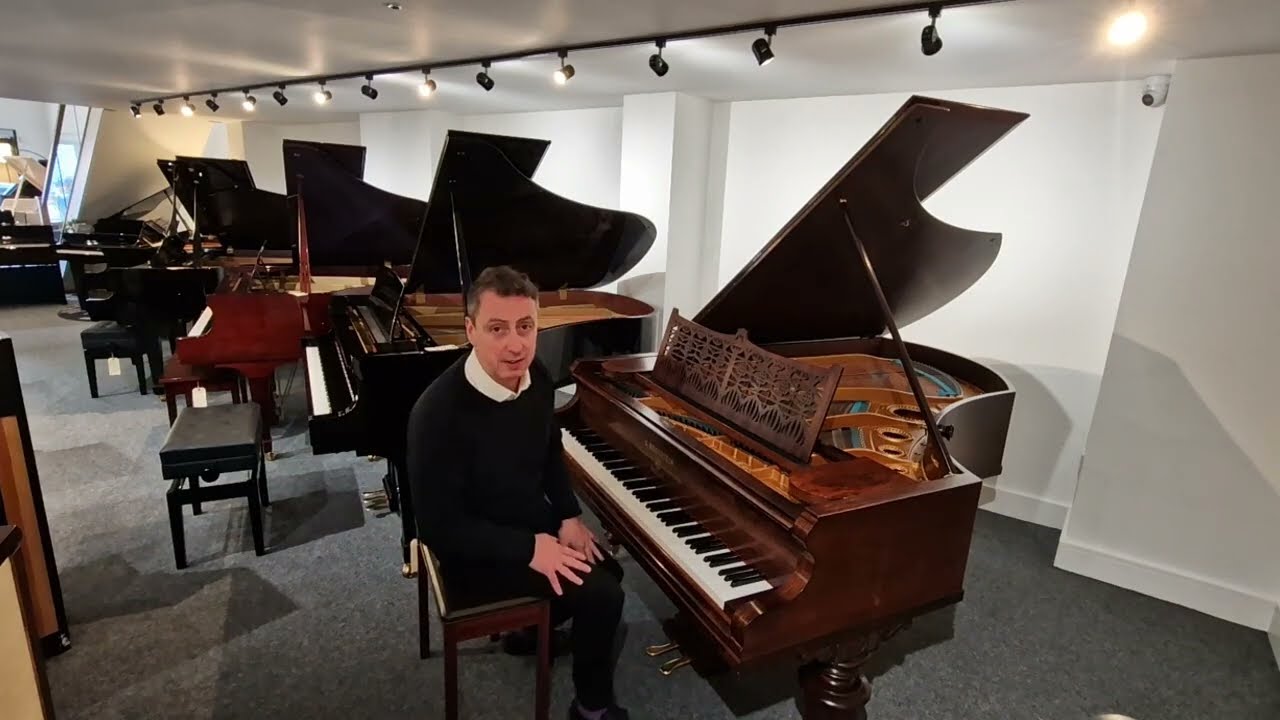 Демонстрация и обзор подержанного рояля Bechstein Model V. Год выпуска: 1890 | Реставрация: 2001