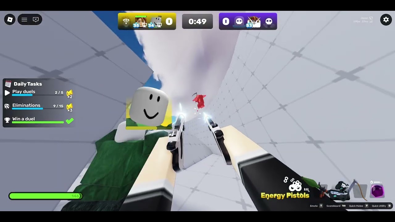 Playing Rivals With my friend and also my brother