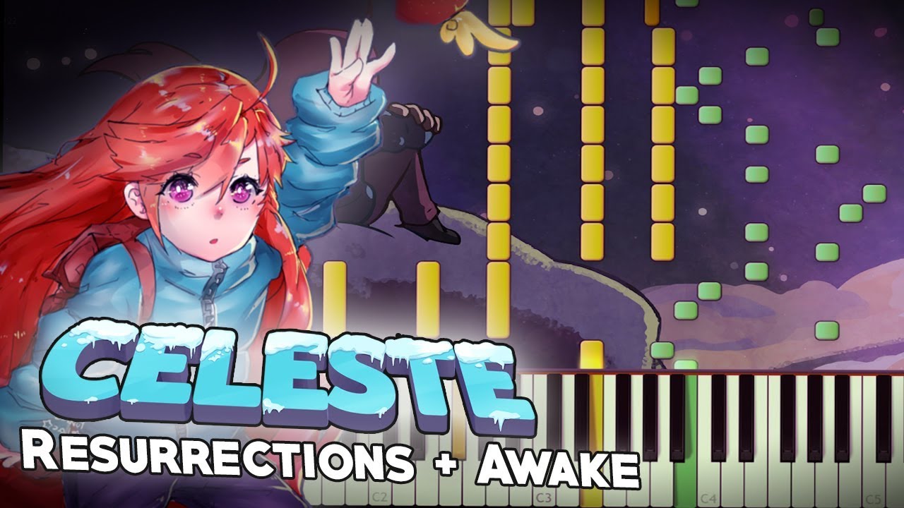 Celeste - Resurrections ~ Awake | Piano Tutorial | (Celeste Piano Collections)