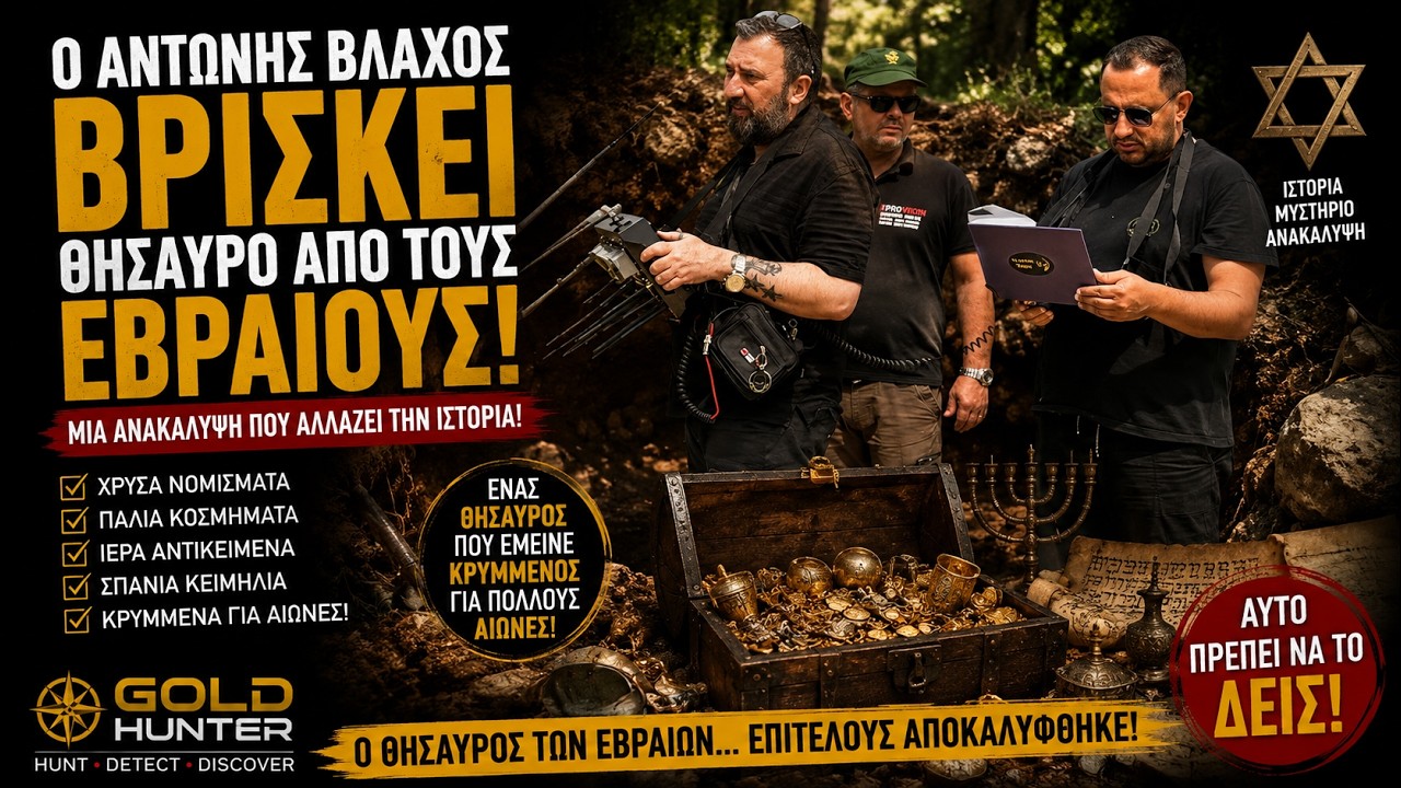 Ο Αντώνης Βλάχος βρίσκει θησαυρό από τους Εβραίους