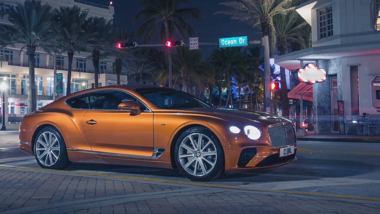 Bentley Continental GT: Matrix LED headlights + Night Vision real-life test (review, night driving)