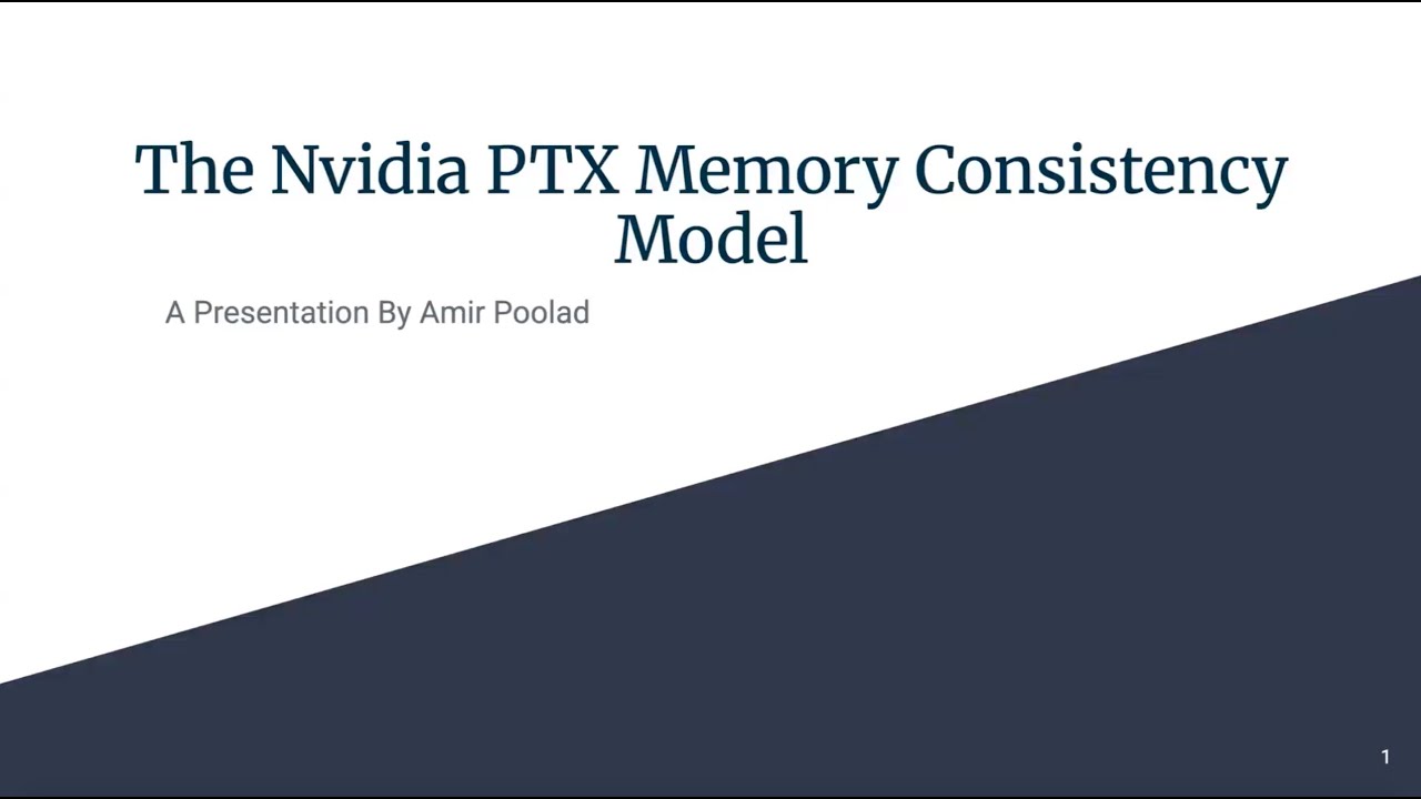Группа для чтения: Модель согласованности памяти Nvidia PTX (Амир Пулад)