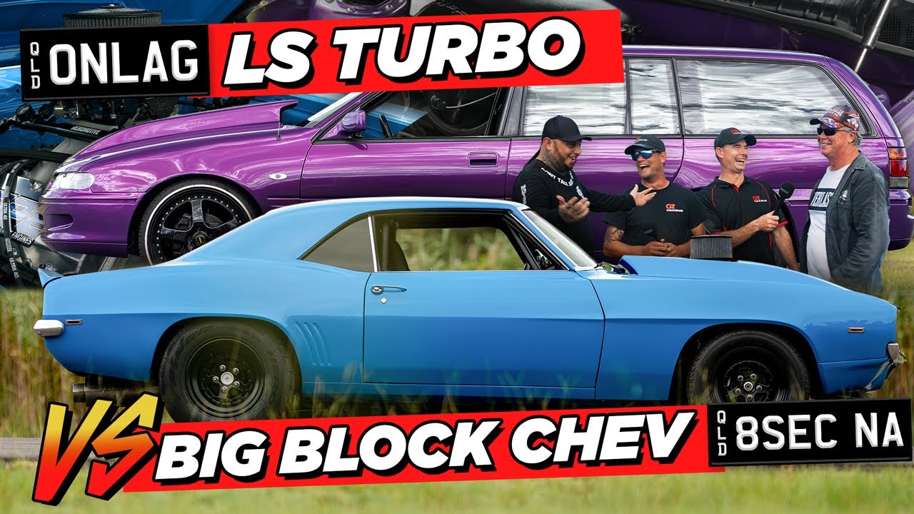 American Muscle VS Australian Muscle - TRUE No Prep Racing!