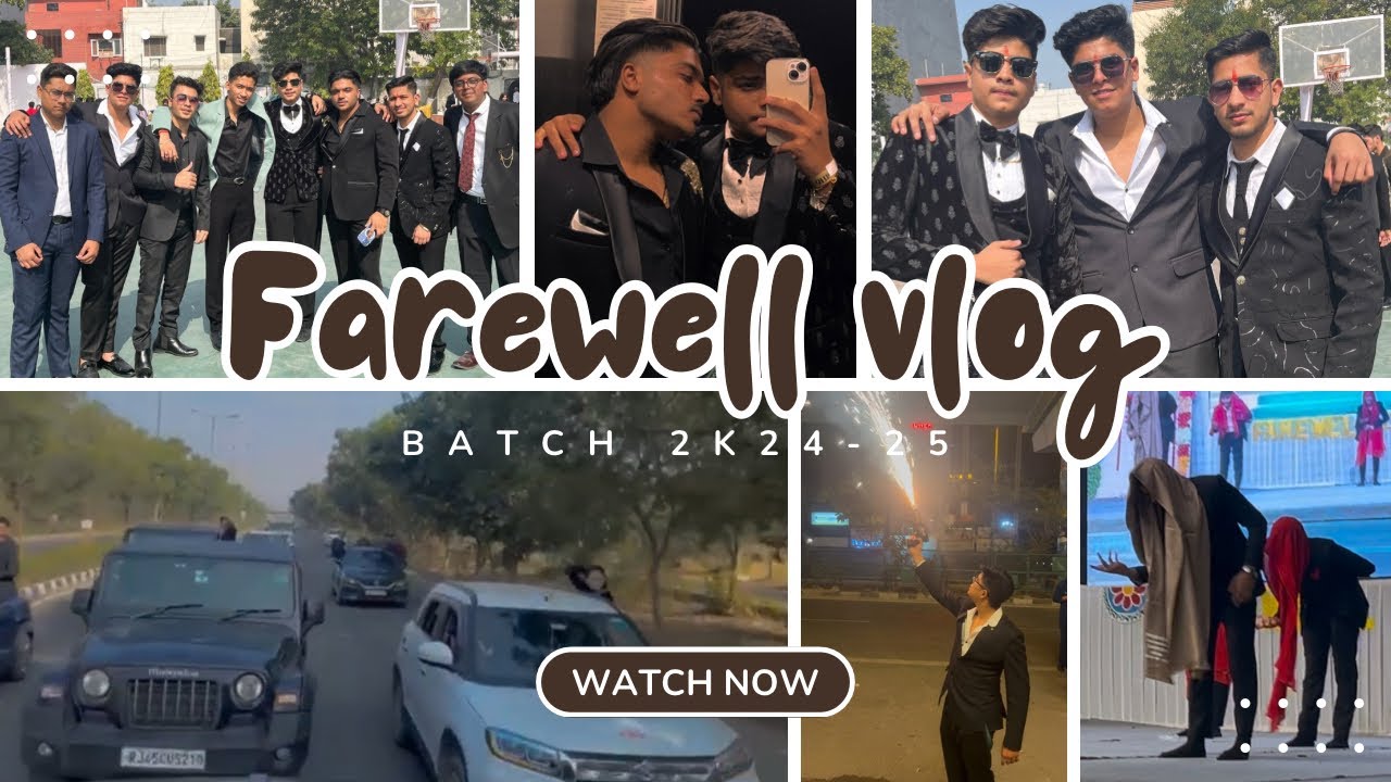 Farewell vlog (The end of an era)🧿✨                    #farewell #class12 #cars #dance #friendship