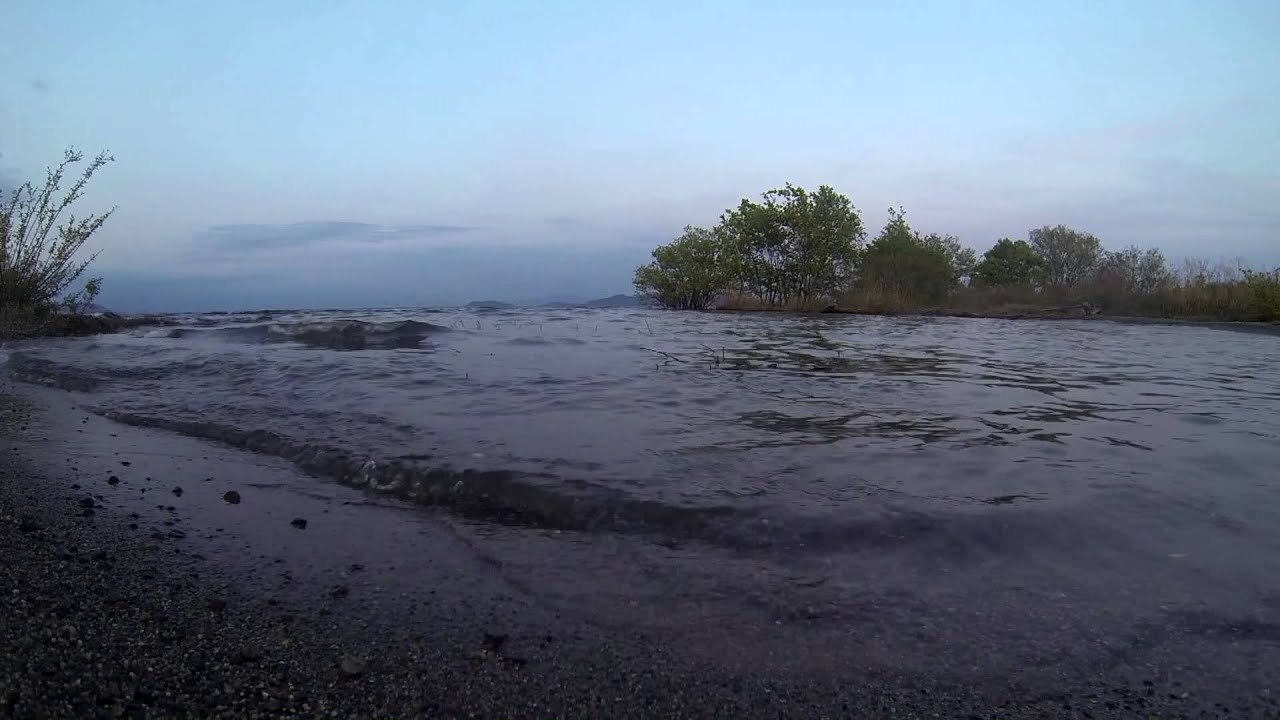 【作業・勉強・睡眠用20分】夕方の琵琶湖　静かな波