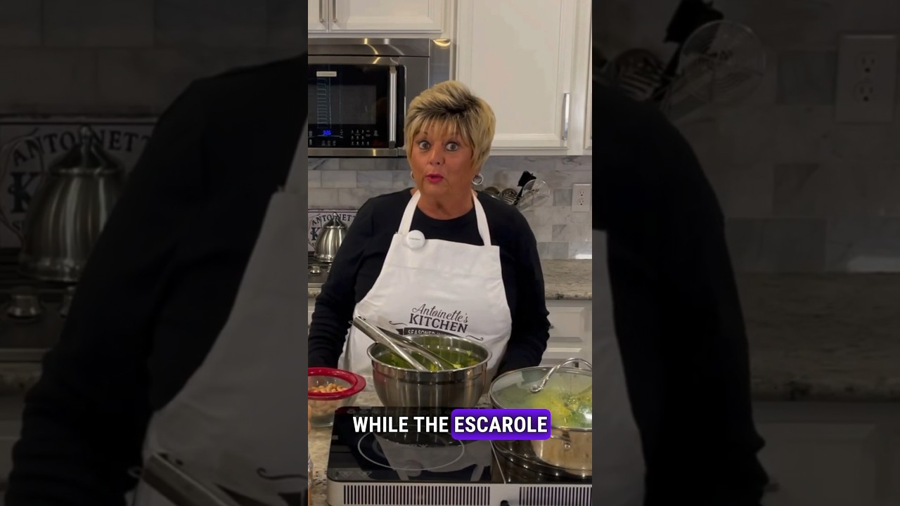 Escarole & Beans is one of my fav healthy recipes! Watch the full video, Episode 7 #healthyrecipes