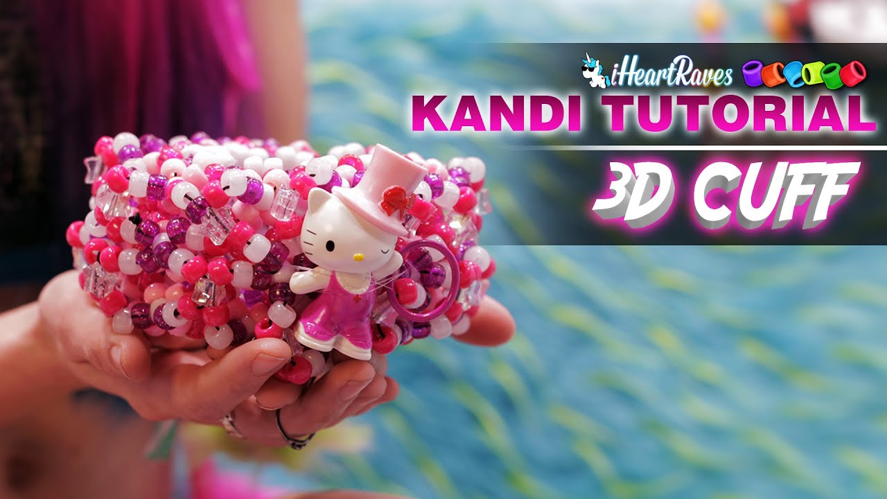 Kandi Tutorial | 3D Cuff [iHeartRaves.com]