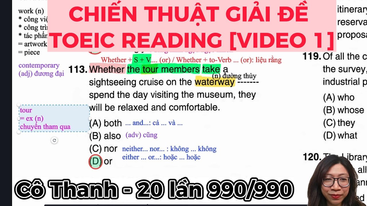 GIẢI ĐỀ TOEIC 2026 - TEST 1 [VIDEO 1]
