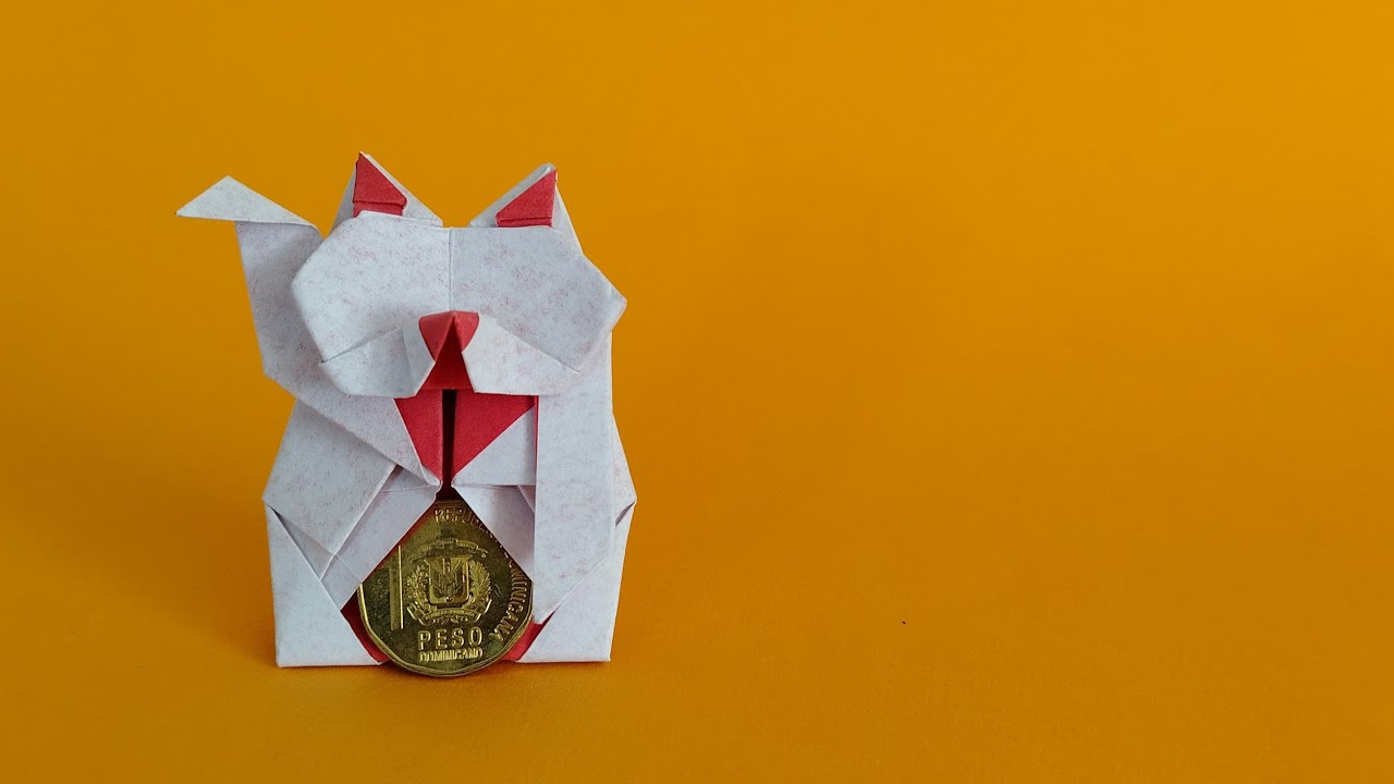 GATO DE LA SUERTE - ORIGAMI 