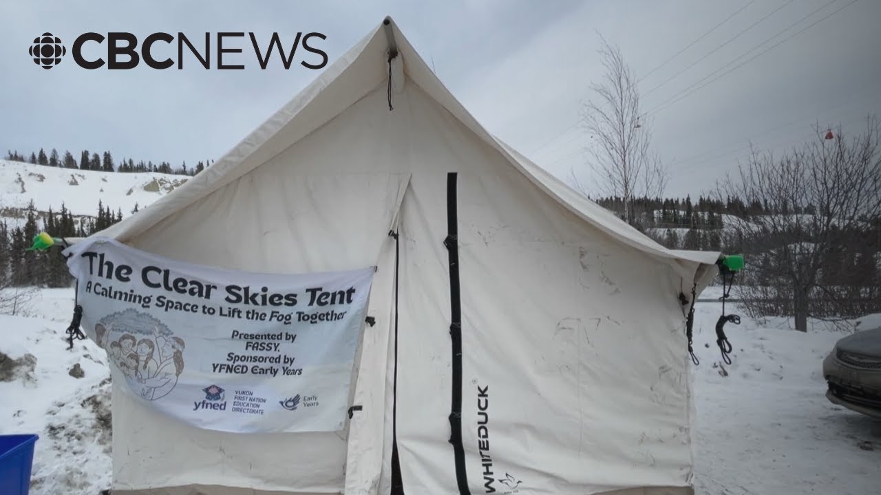 The Clear Skies Tent offers a mobile safe space in the Yukon