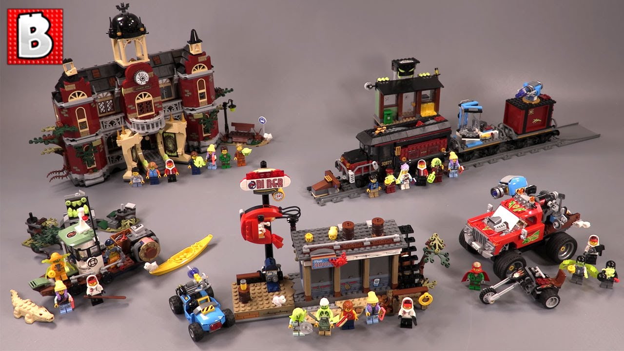 Five Hidden Side Set Reviews!! Haunted High School, Ghost Train, Shrimp Shack, Stunt Truck, & Boat