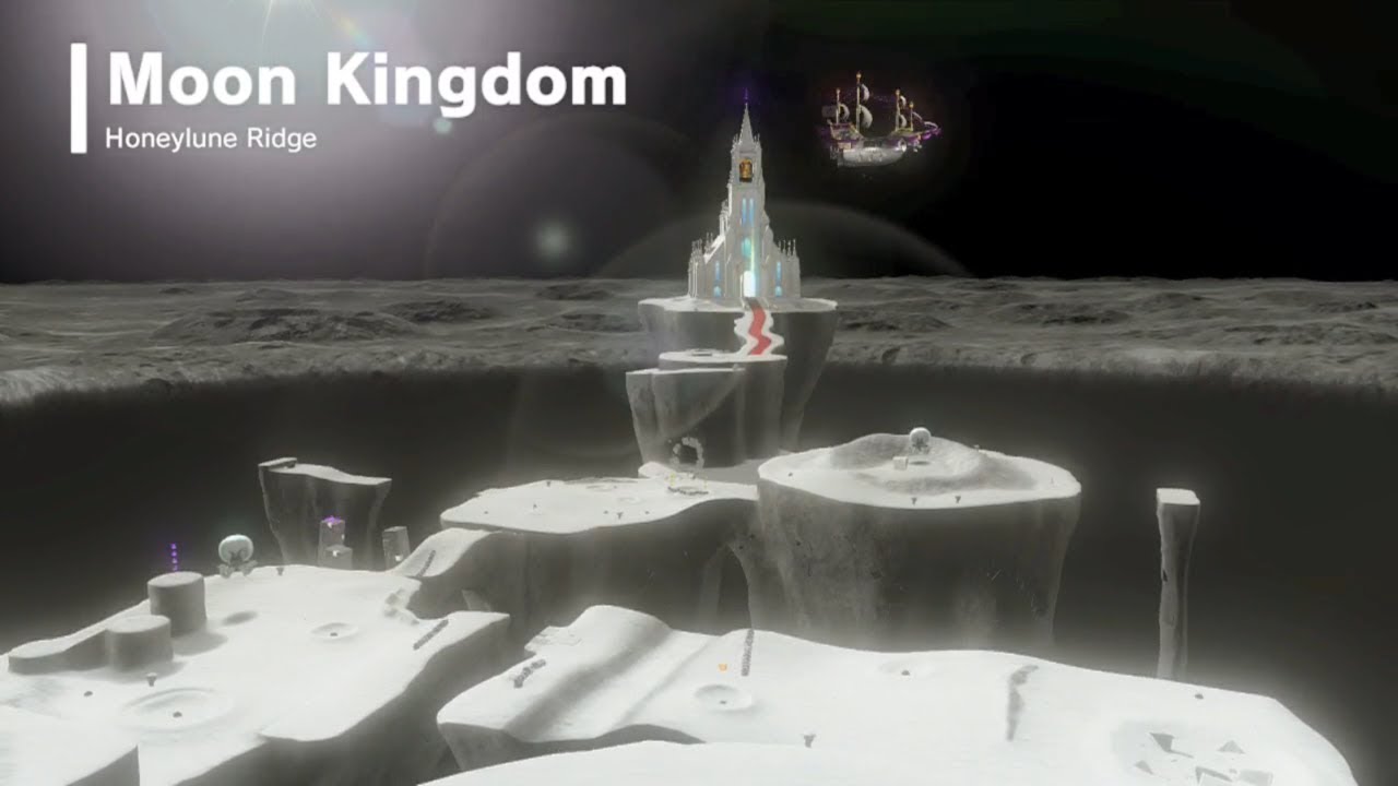 Super Mario Odyssey | Moon Kingdom - All Power Moons & Star Bits
