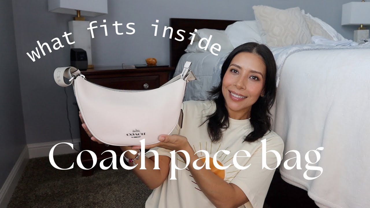 what fits in the Coach Pace shoulder bag