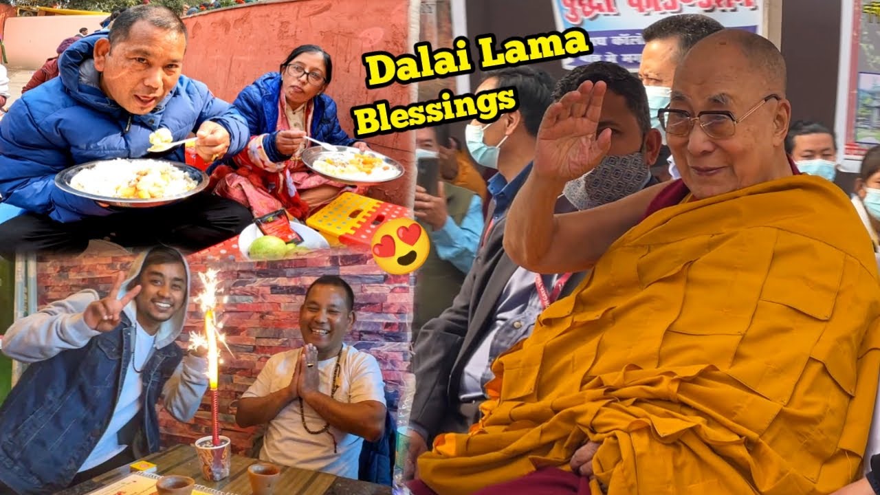 😍Finally Got His Holiness Dalai Lama Blessings At Bodh Gaya | Dad Ka Birthday Celebration |