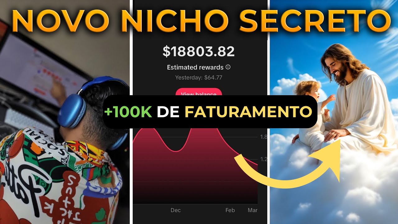 NICHO VIRAL: Ganhe 7.000/Mês com Vídeos Bíblicos Usando I.A (TIKTOK DARK DE RELIGIÃO)
