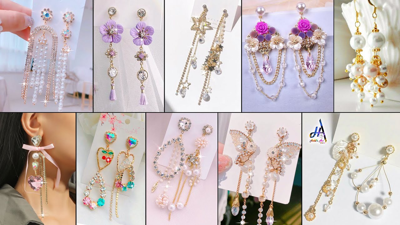 Cute Fancy!!.. Daily Wear & Party Wear DIY Earrings Making At Home