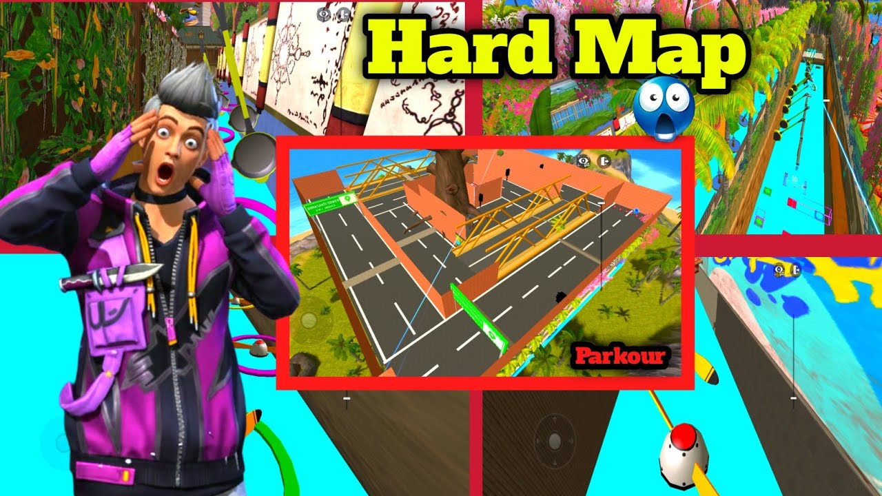 Latest parkour map 😱 | free fire Parkour | #foryou #explorepage #newtrend #fyp #freefireparkour