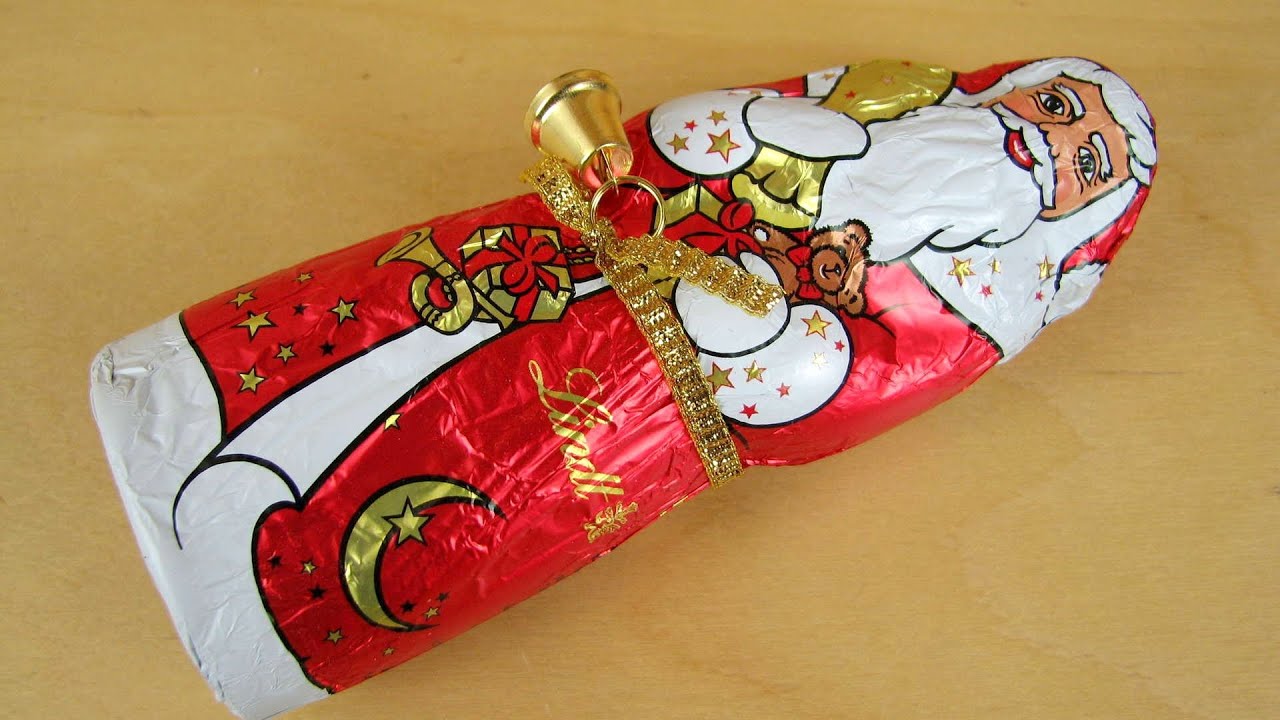 Cutting Chocolate Santa Claus