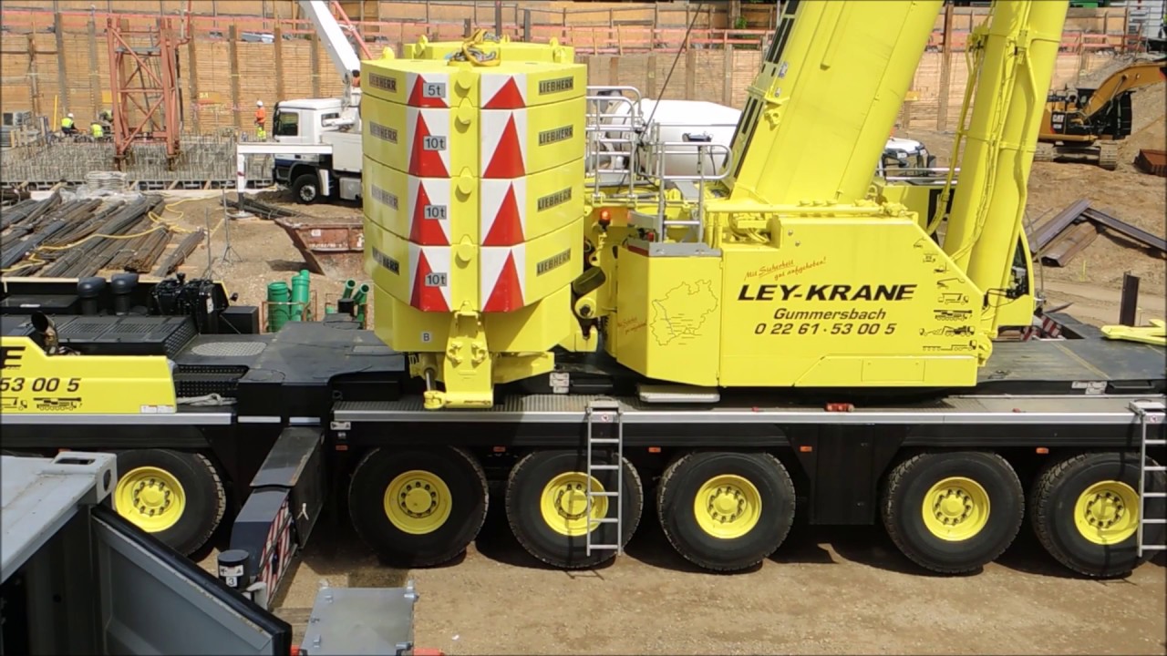 Мобильный кран Liebherr LTM 1450 8.1 Монтаж крана Wilbert WT 420 e.tronic