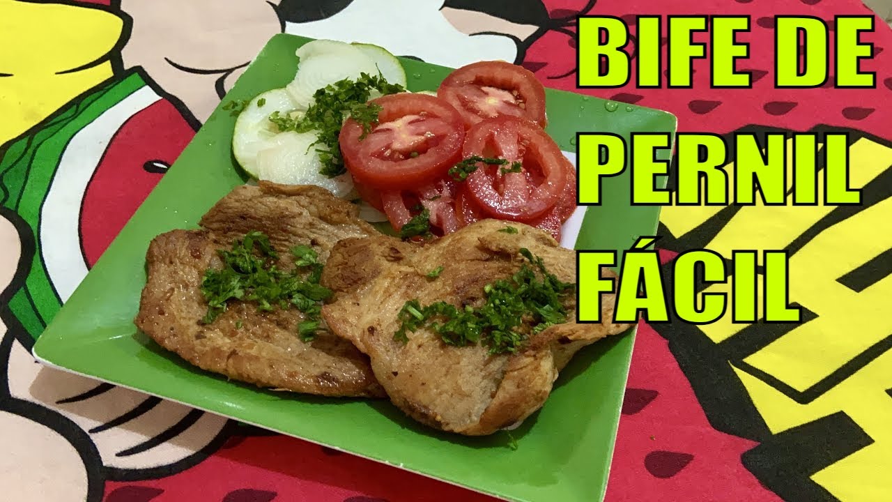 Saiba como fazer UM BIFE DE PERNIL de dar &Aacute;GUA NA BOCA.