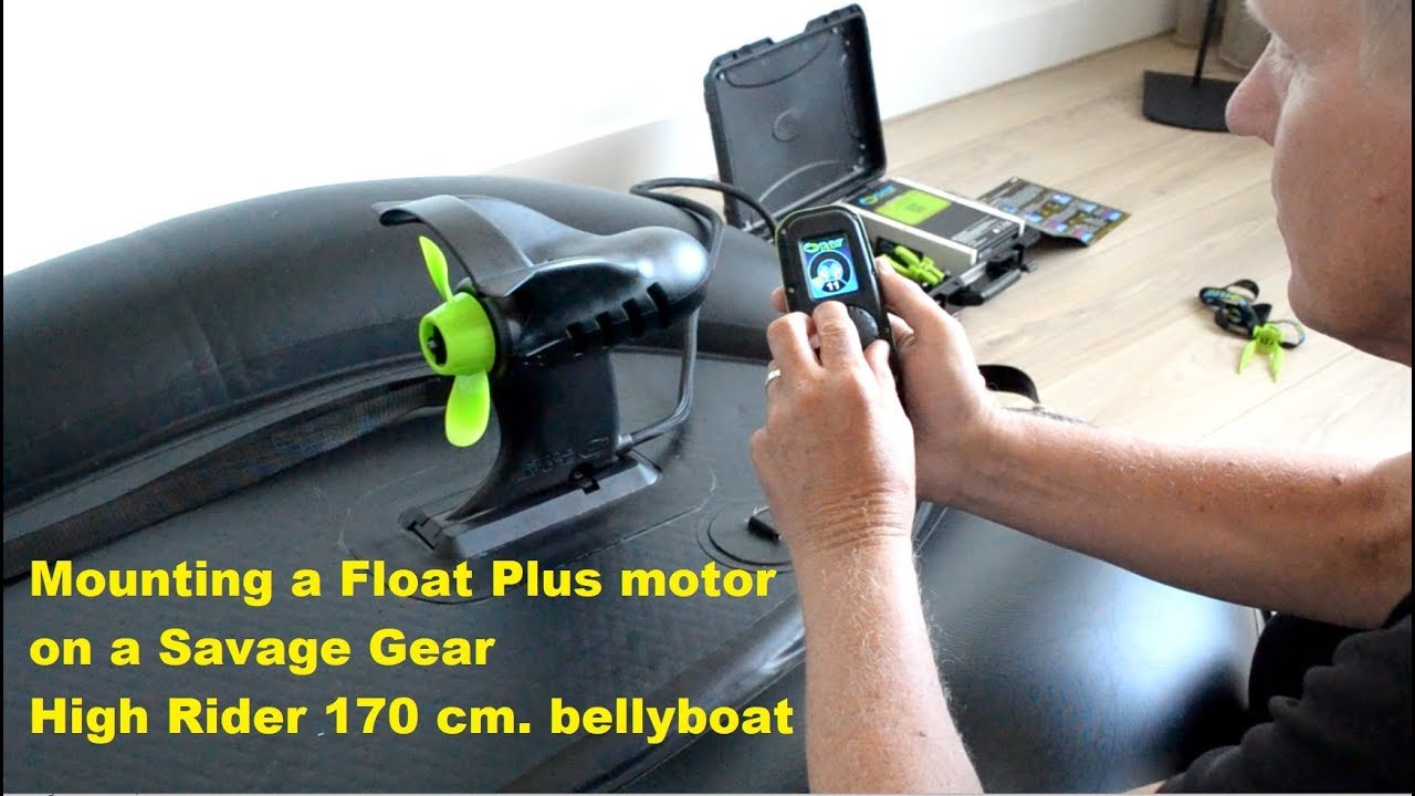 Mounting a Float Plus motor on my Savage Gear High Rider 170 cm  bellyboat