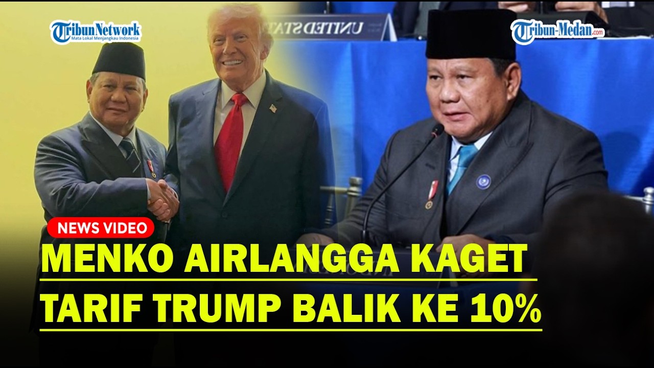 TARIF Trump Balik ke 10%, Menko Airlangga Lebih daripada Kejutan