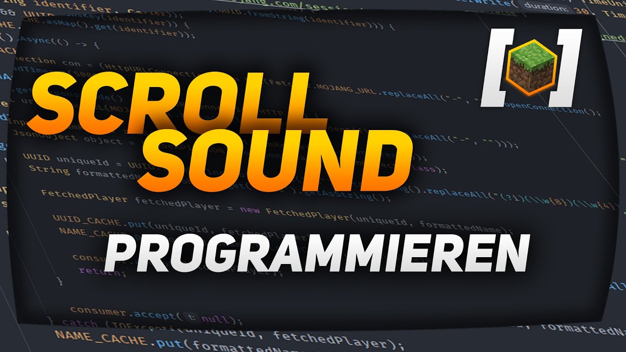 SCROLLSOUND PLUGIN PROGRAMMIEREN | SPIGOT 1.8.8 | TUTORIAL | JailBreaker
