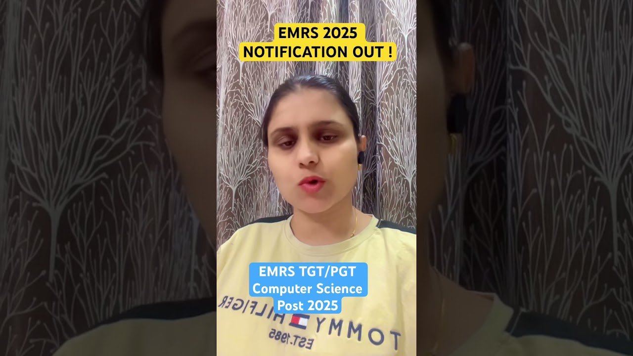 EMRS TGT/PGT Computer Science post 2025 | EMRS Vacancy 2025 #emrs #emrsvacancies