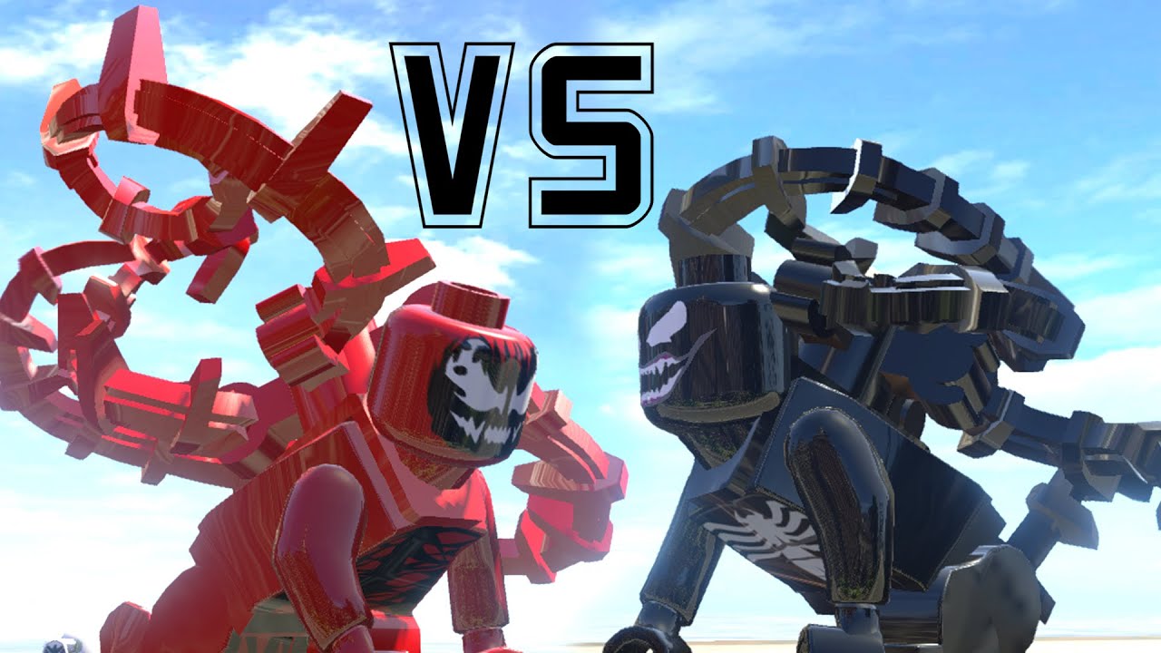 VENOM (TRANSFORMATION) VS CARNAGE - (AMAZING BATTLE FIGHT) LEGO MARVEL SUPER HEROES GAME