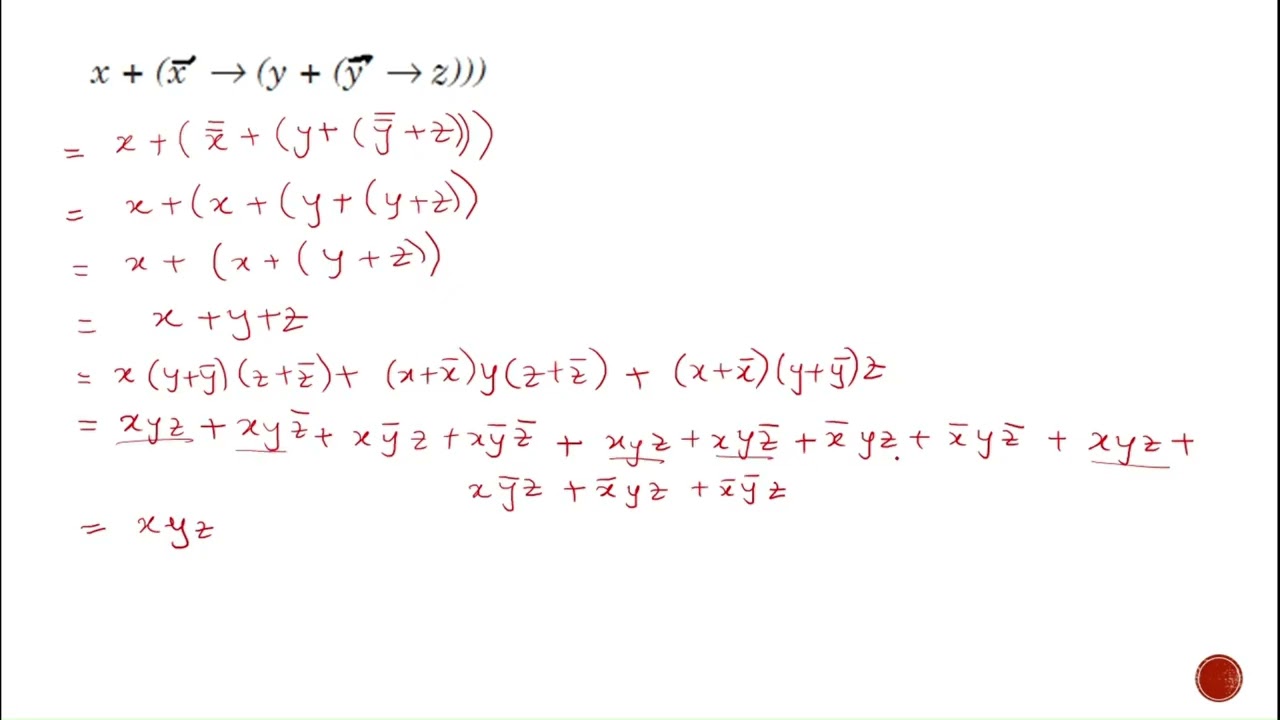 Sum of product expansion