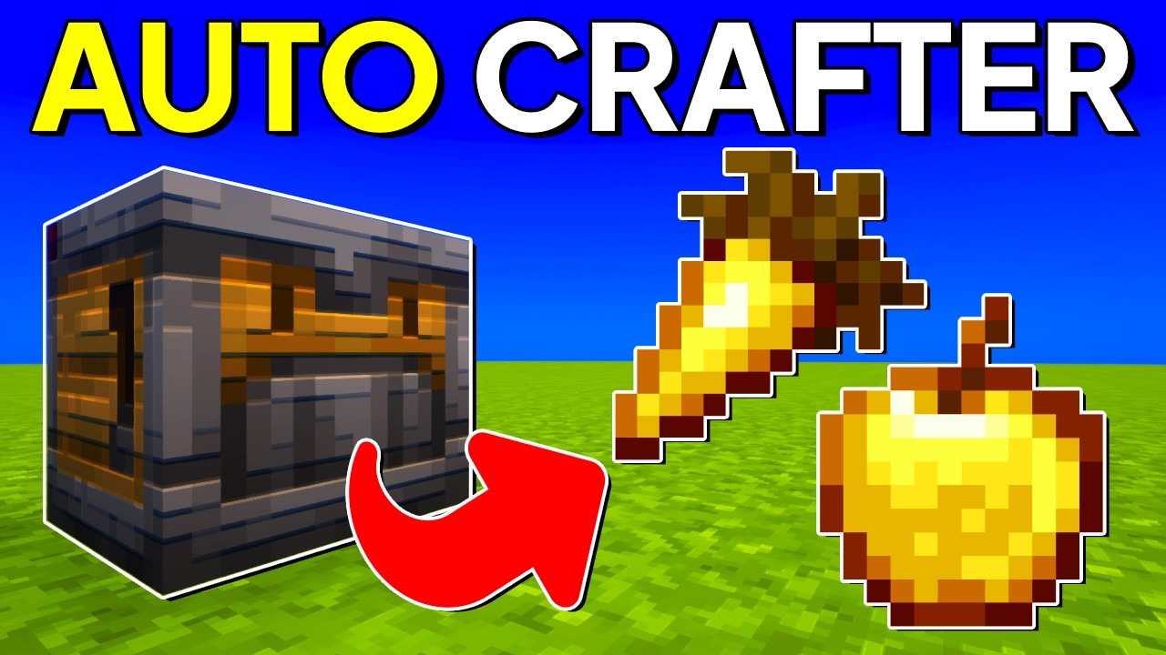 Minecraft Automatic Crafter for Golden Carrots and Golden Apples 1.21
