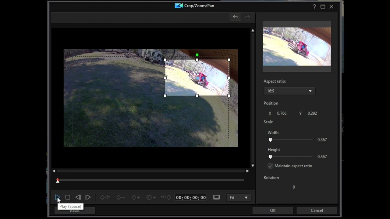 Powerdirector19 Zoom and Follow Motion of Object