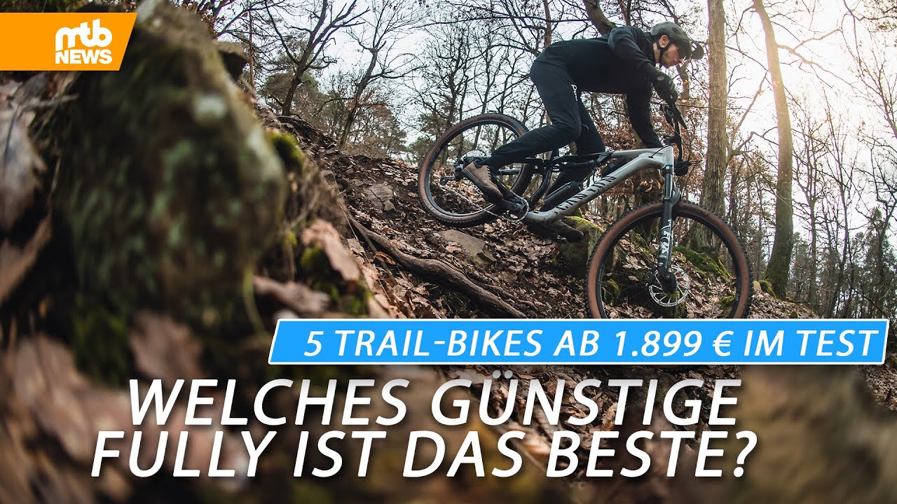 5 TRAIL-BIKES AB 1.899 € IM TEST 💵 Welches günstige Fully ist die beste Wahl? 💵