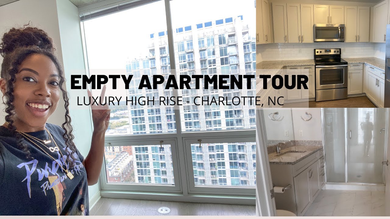 EMPTY LUXURY HIGH RISE APARTMENT TOUR | Charlotte, NC