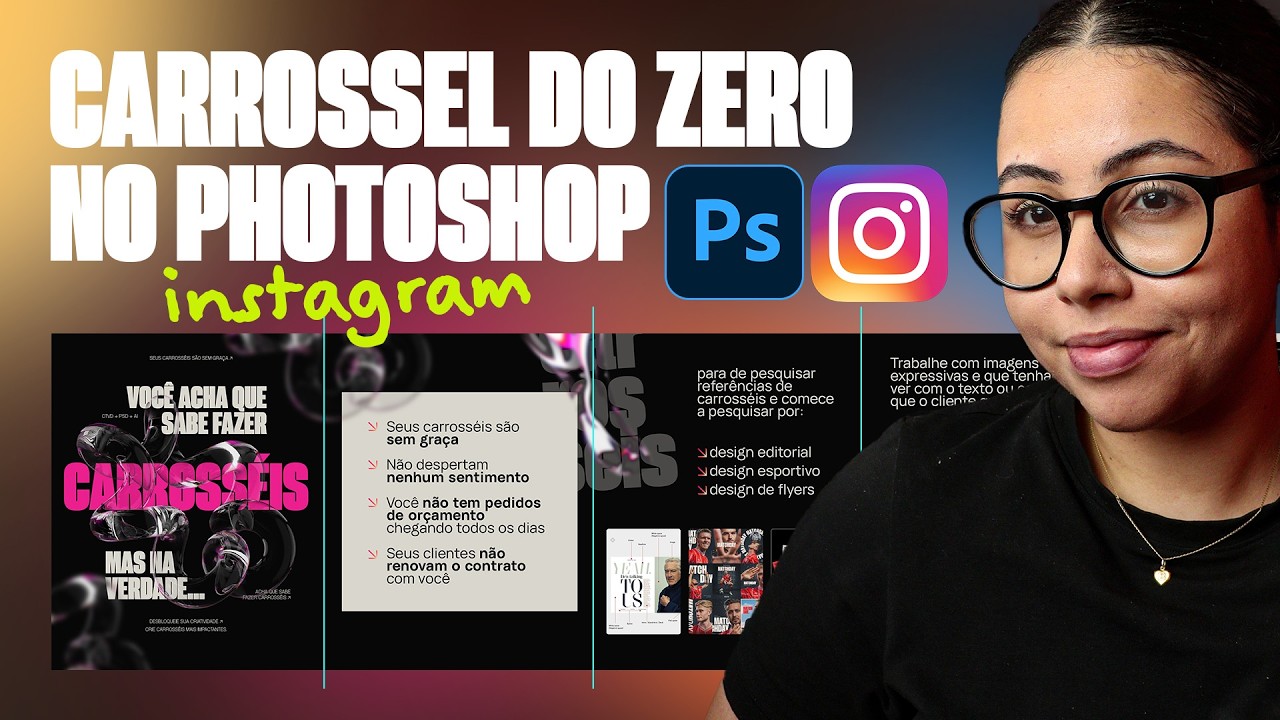 Carrossel do Zero para Instagram no Photoshop 🚀 | PROCESSO CRIATIVO
