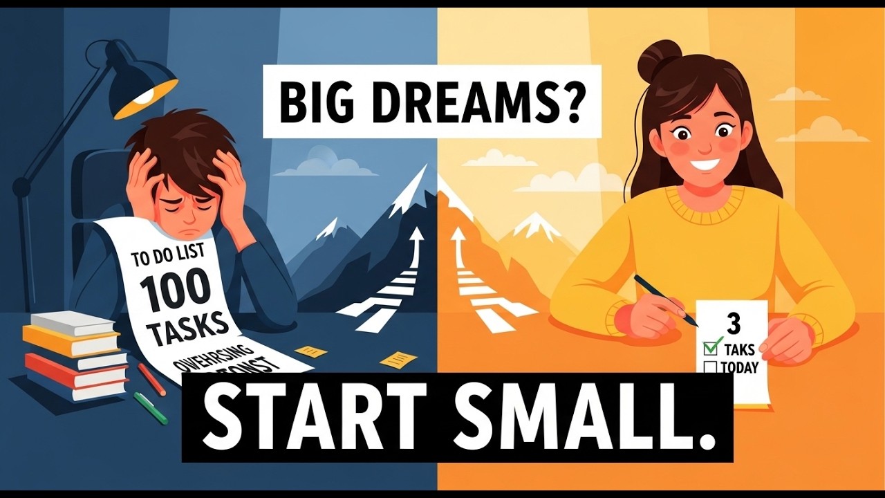 The Science of Small Goals: Follow These 3 Principles #SuccessMindset #GoalSetting