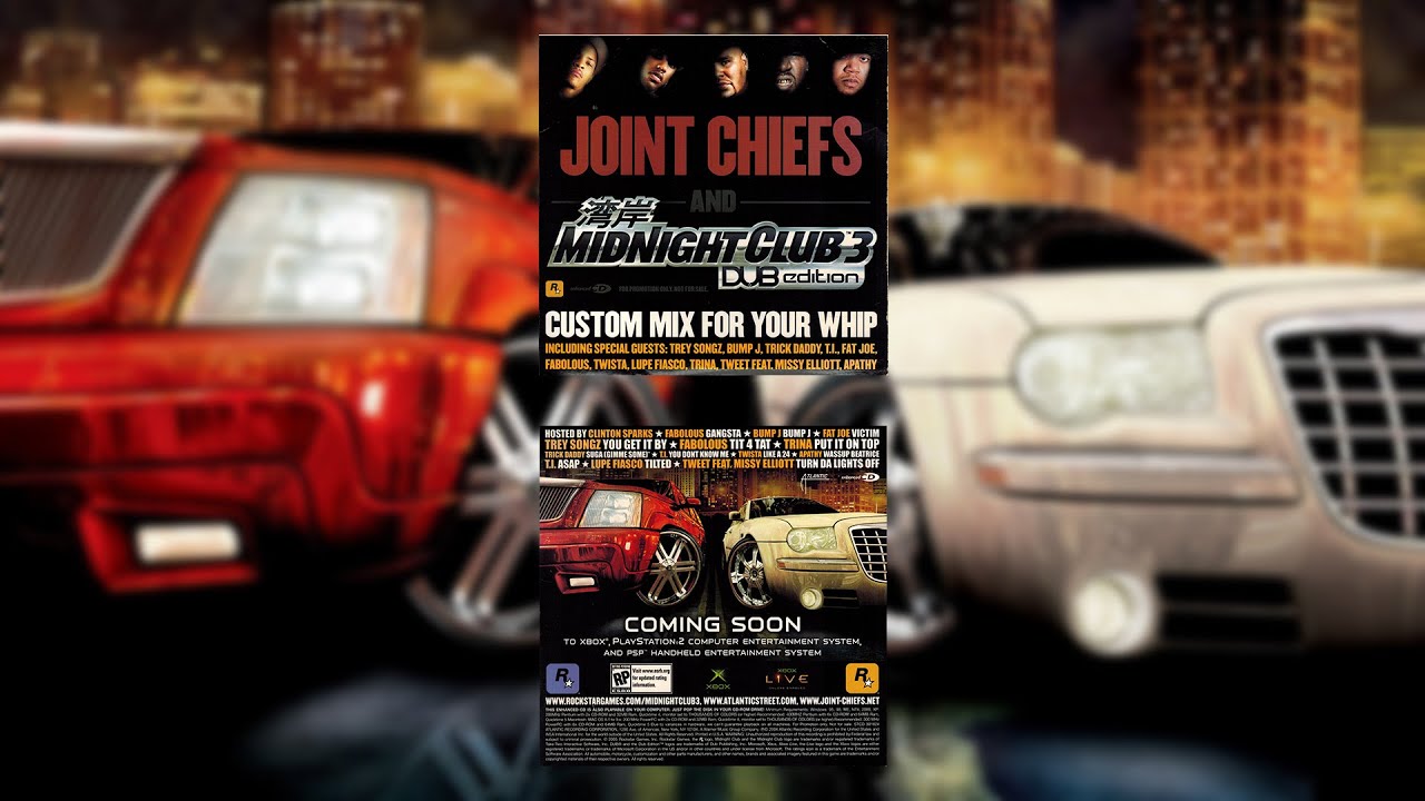 Joints Chiefs CD - Custom Mix For Your Whip | Midnight Club 3: Dub Edition REMIX