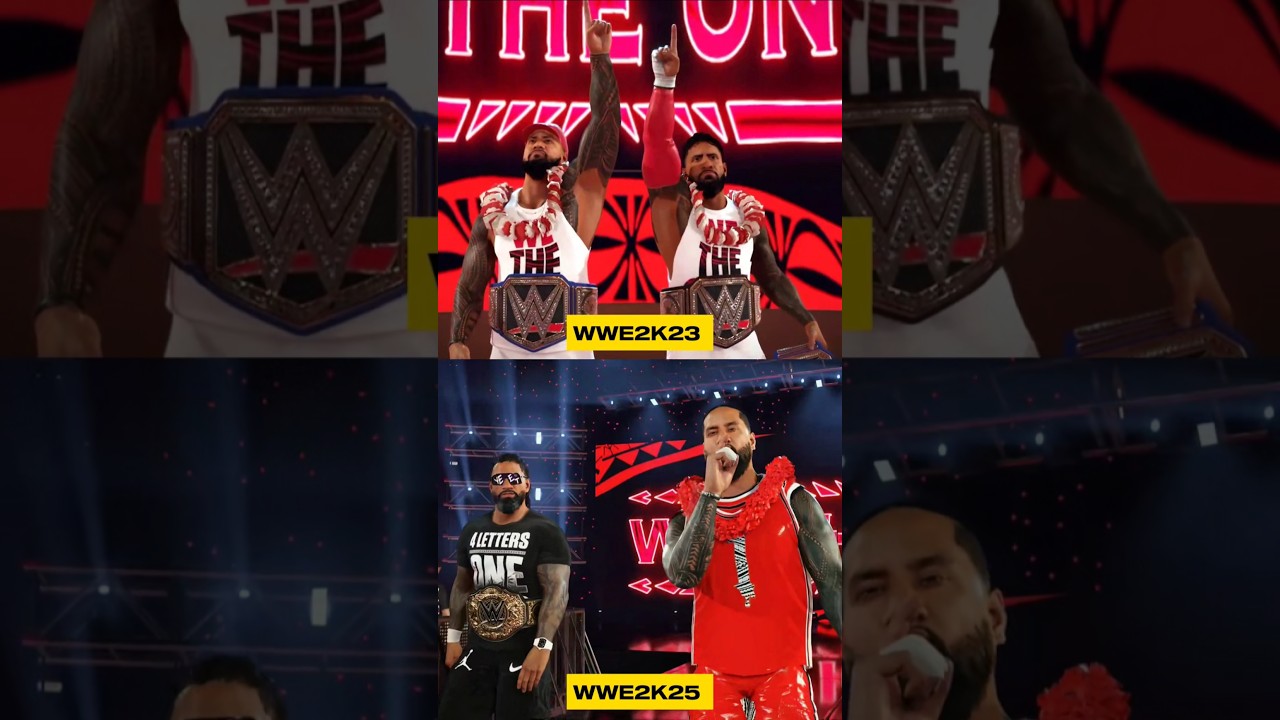 WWE2K25 VS WWE2K23 | THE USOS ☝️🏆