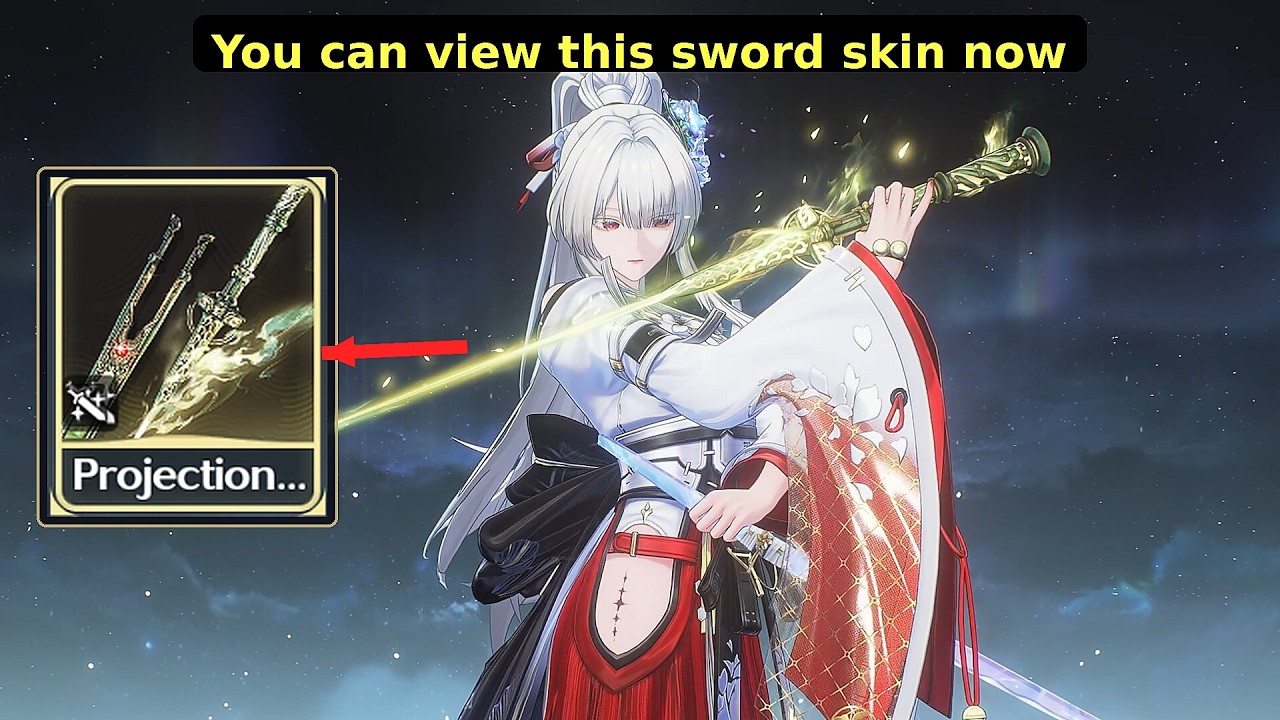 Apparently you can view this sword skin now | Blade of Thousand Arts Wuthering Waves 3.6