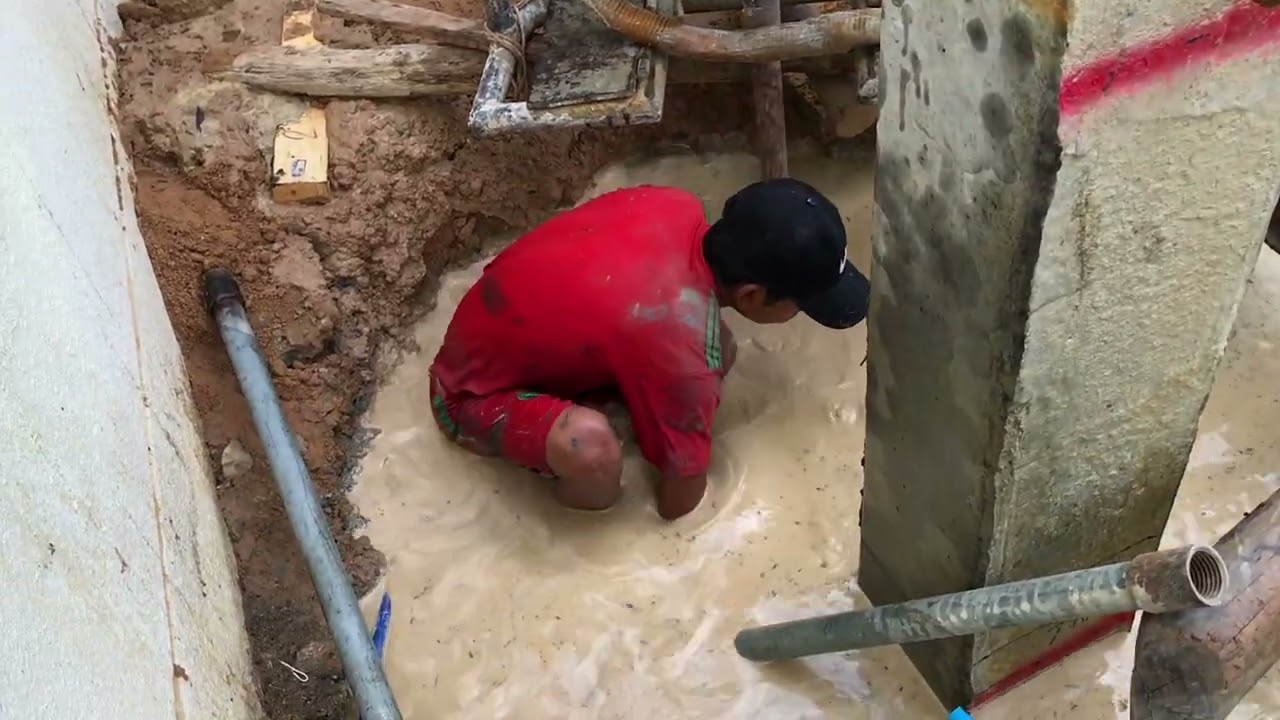 Piling work skill _ Harding work