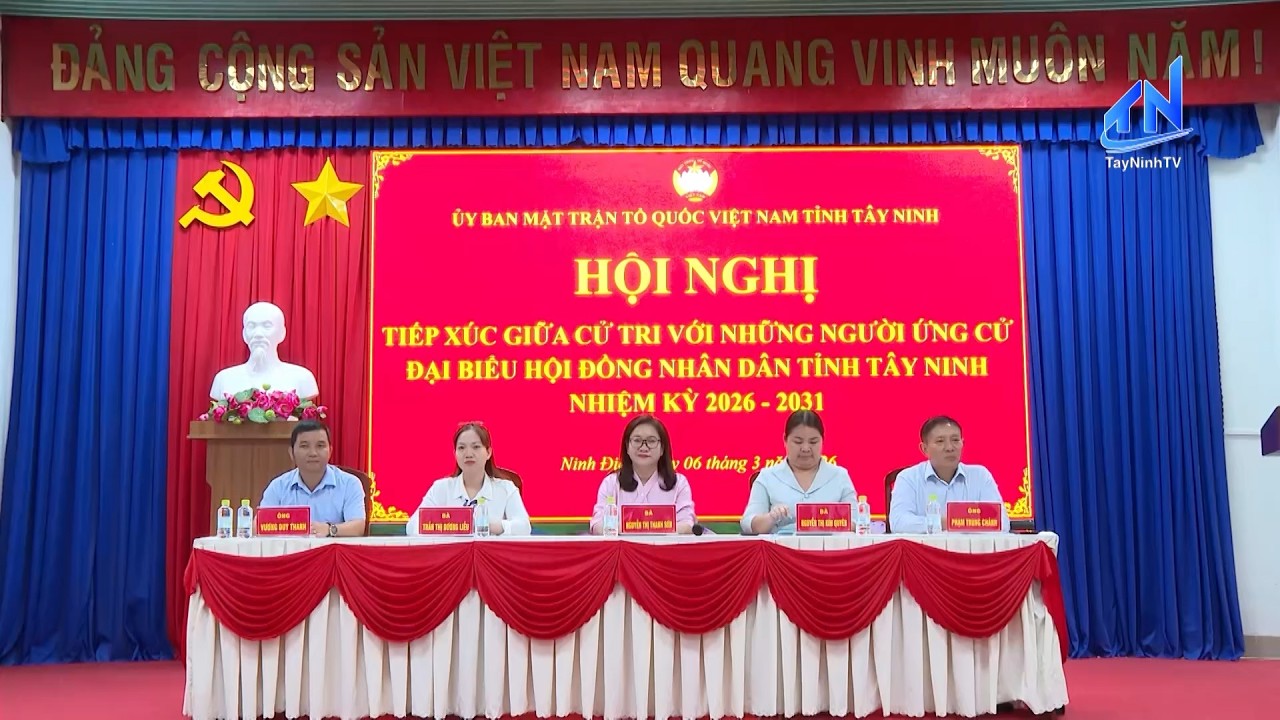 Ứng cử viên đại biểu HĐND tỉnh, đơn vị số 3 tiếp xúc cử tri vận động bầu cử | TayNinhTV