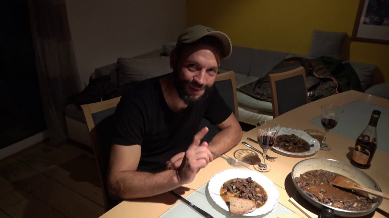 Gamsjagd Wildküche Gamsleber geschmort 