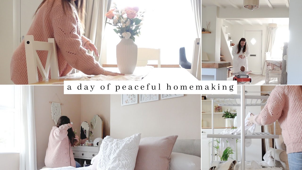 A Day Of Peaceful Homemaking | morning routine, slow cooker stew, finding balance in motherhood