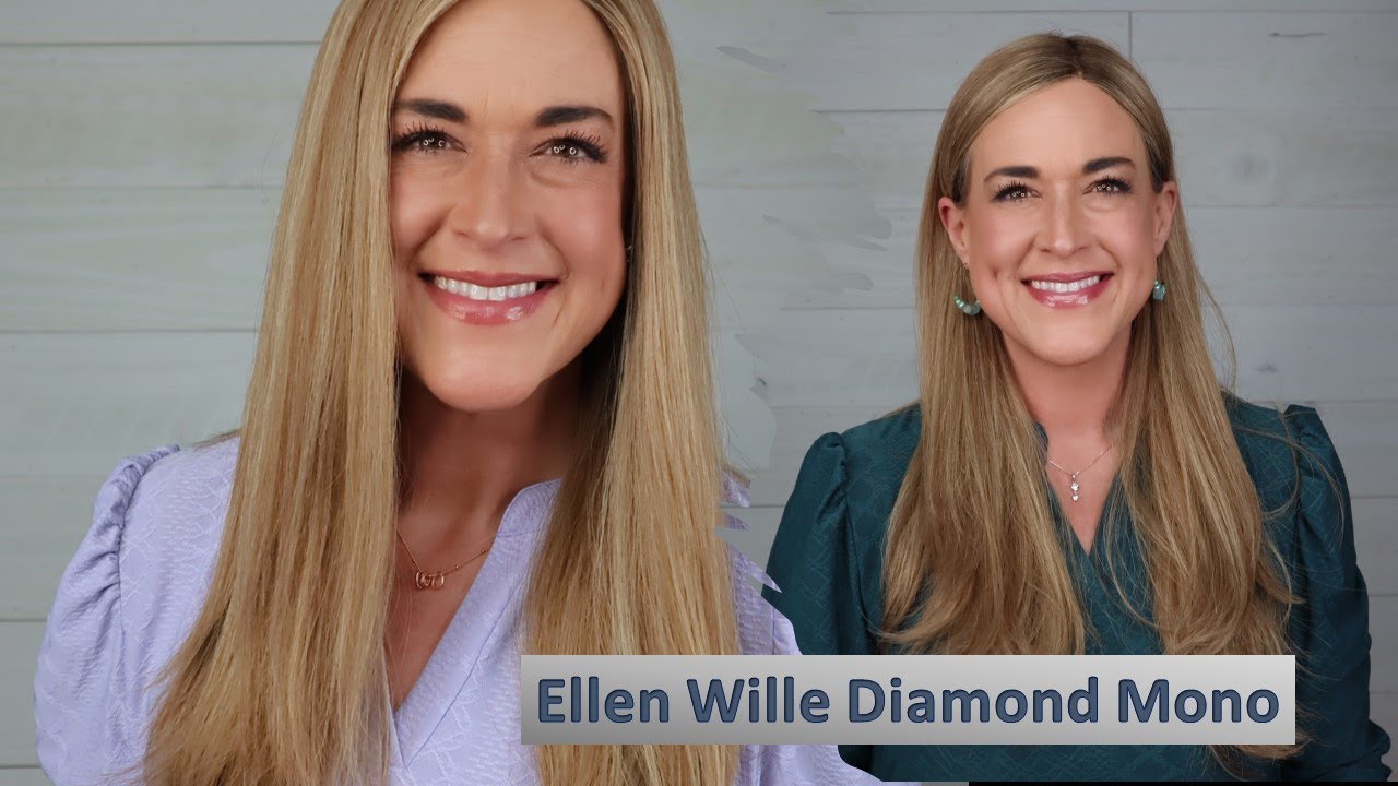 Ellen Wille Diamond Mono in Light Bernstein Rooted | SUPER LUXURY Remy Human Hair Wig