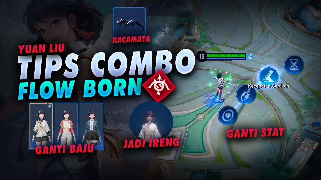 Hero Custom Bisa Ganti Baju, Akesoris, Ganti Stat - Penjelasan Skill Tips Combo Flow Born HOK