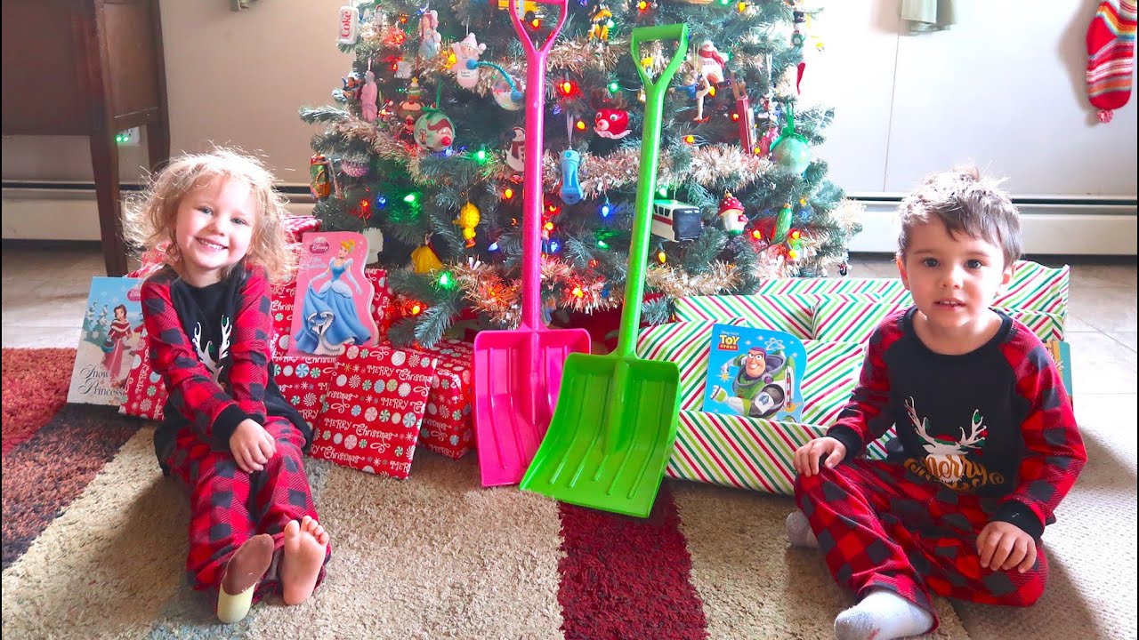 Twins Christmas Morning