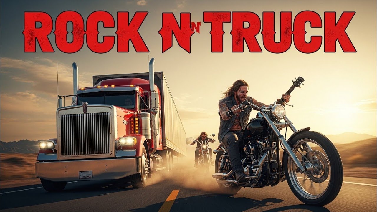 Rock N Truck – Asphalt Dreams | Nonstop Highway Country Rock. #TruckRockJourney #CountryHighway