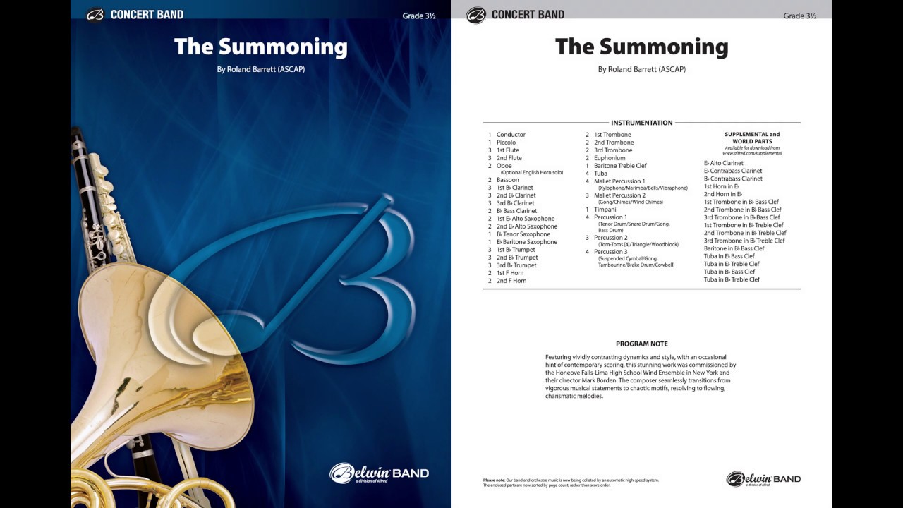 The Summoning, by Roland Barrett – Score & Sound