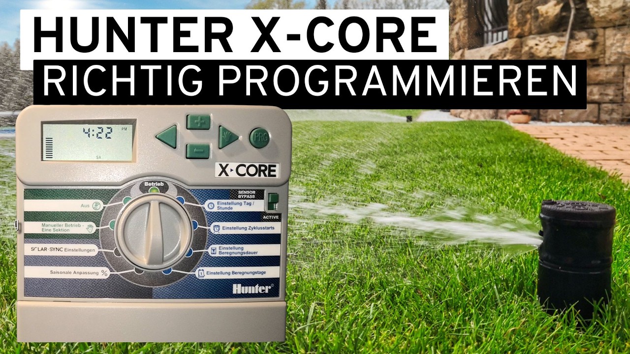 Компьютер с программным управлением Hunter X Core для полива сада