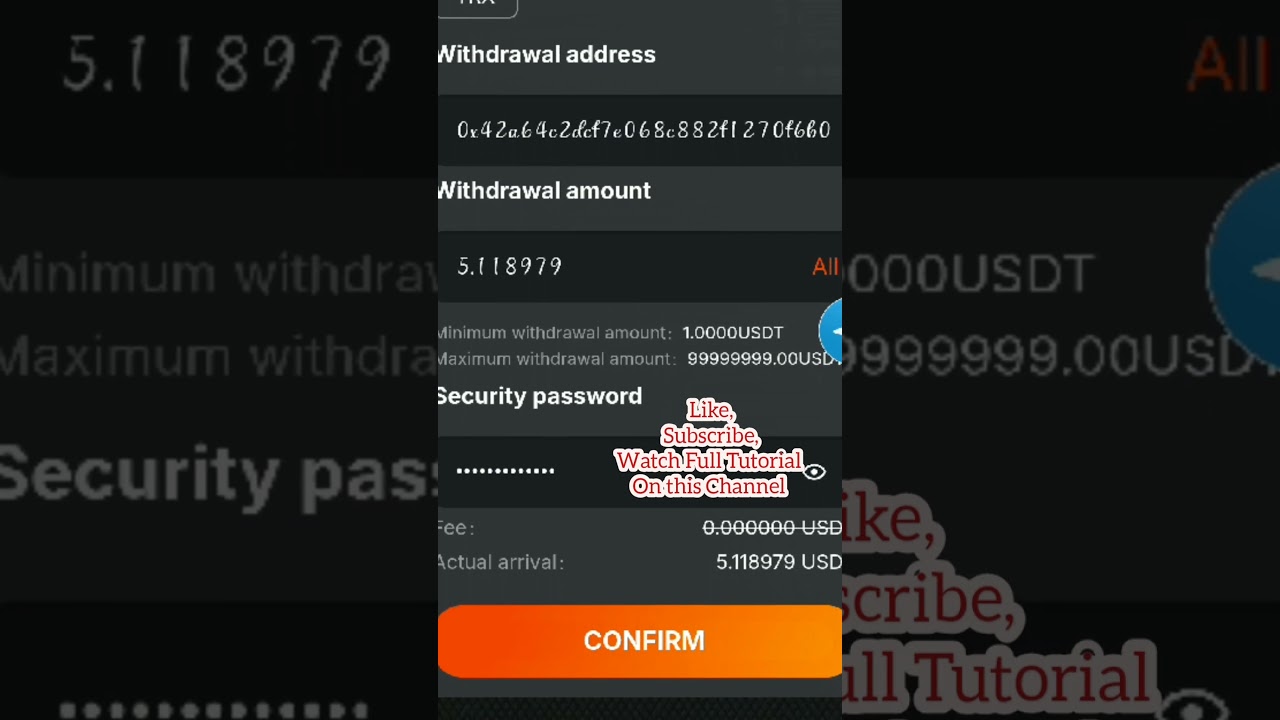 Free USDT Telegram Mining Bot | Live Proof #freeusdt